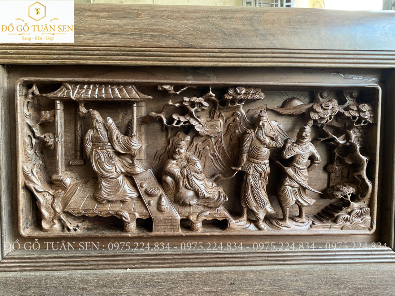 Hình ảnh chi tiết Bộ trường kỷ gỗ gụ cũ đẹp nhất 2023